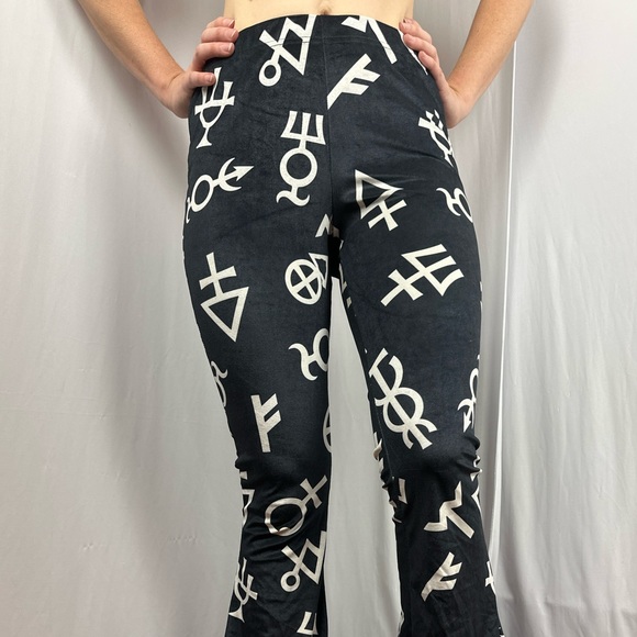 Symbolic bell bottoms flare pants Killstar goth gothic female symbol non-binary - Picture 5 of 8